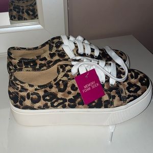 Womens platform leopard sneakers